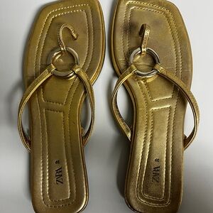 Zara Gold Women's Sandals